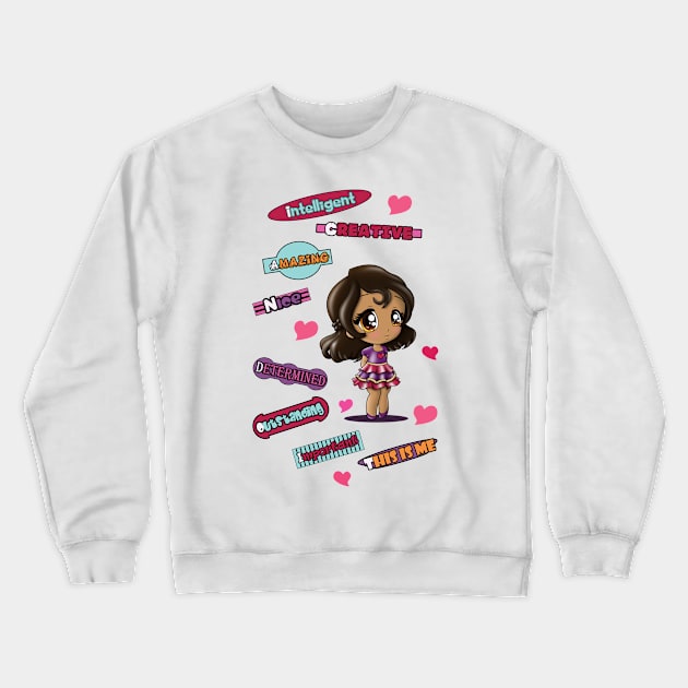 Latina Girl Crewneck Sweatshirt by treasured-gift